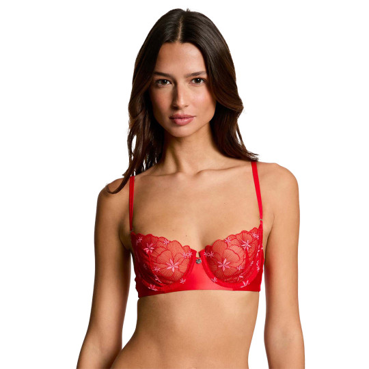 Soutien-gorge armatures rouge Amandine