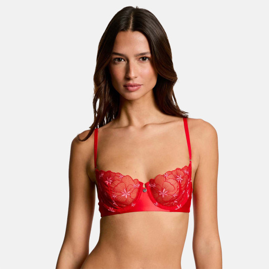 Soutien-gorge armatures rouge Amandine