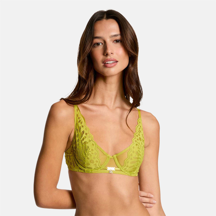 Soutien-gorge armatures vert Amelie