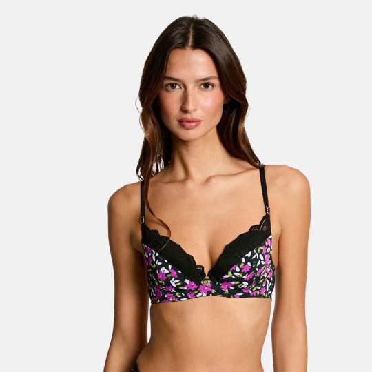 Soutien-gorge coques moulées noir Heloise