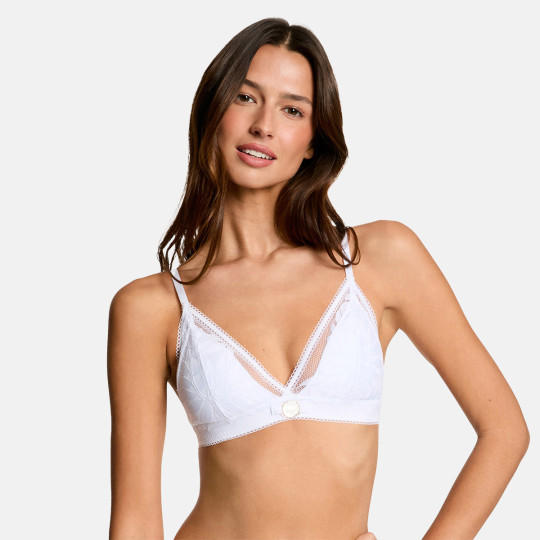 Soutien-gorge souple blanc Lina