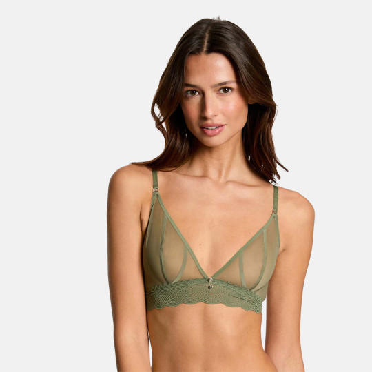 Soutien-gorge souple kaki Lorie