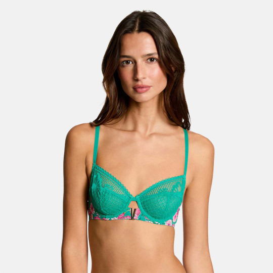Soutien-gorge armatures vert Mathilde