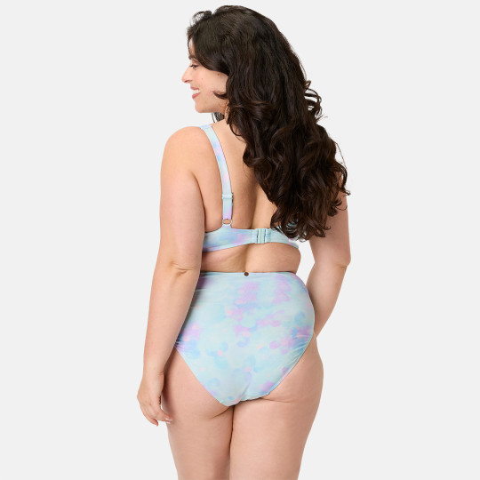 Haut de maillot de bain armaturé grand maintien bleu Brise