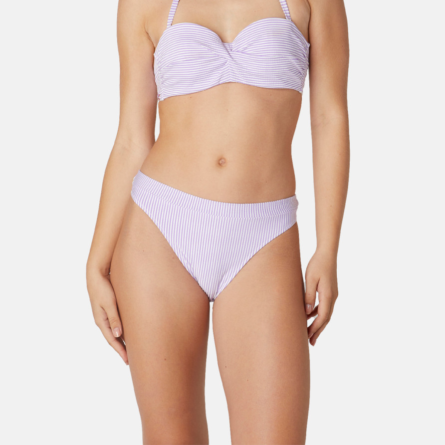 Slip de bain taille haute violet Marinado