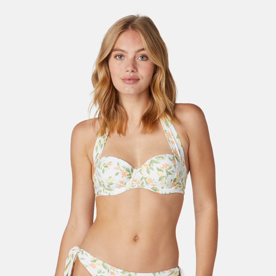 Haut de maillot de bain balconnet blanc Menton