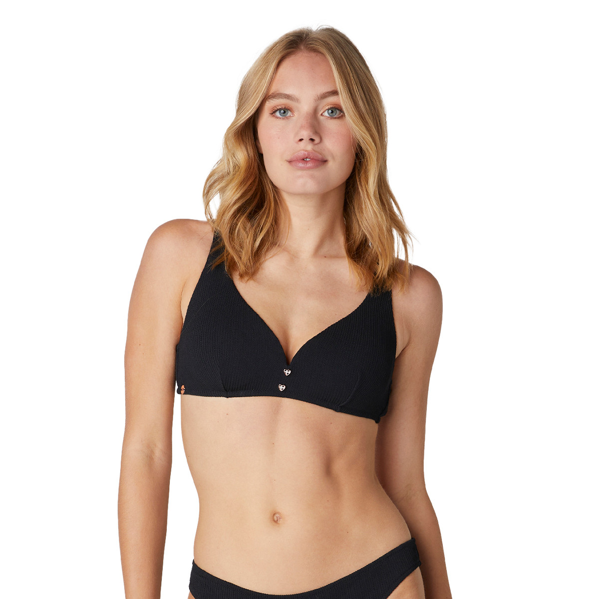 Pomm'Poire Haut de maillot de bain coques souples noir Sanary