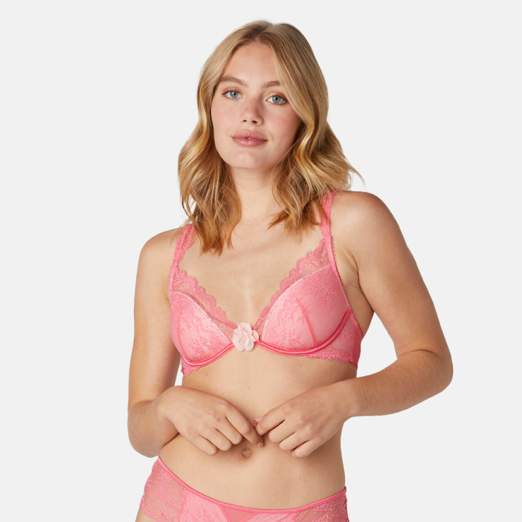 Soutien-gorge coques moulées rose Etoile