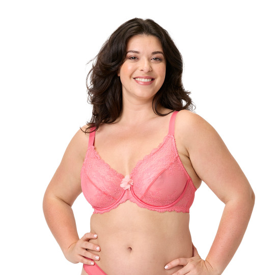 Soutien-gorge armatures grand maintien rose Etoile