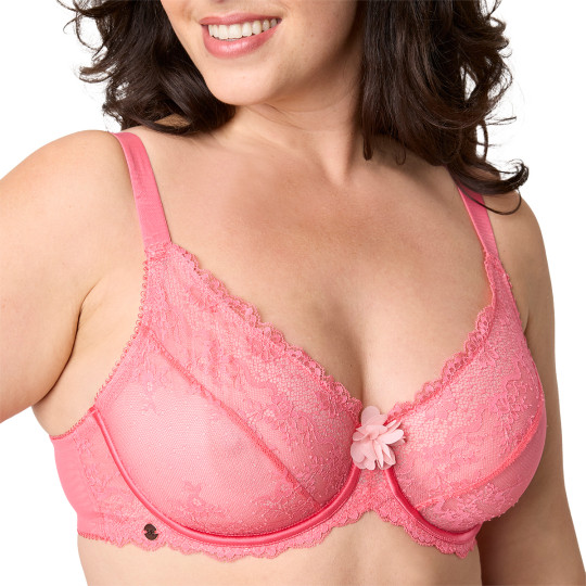 Soutien-gorge armatures grand maintien rose Etoile