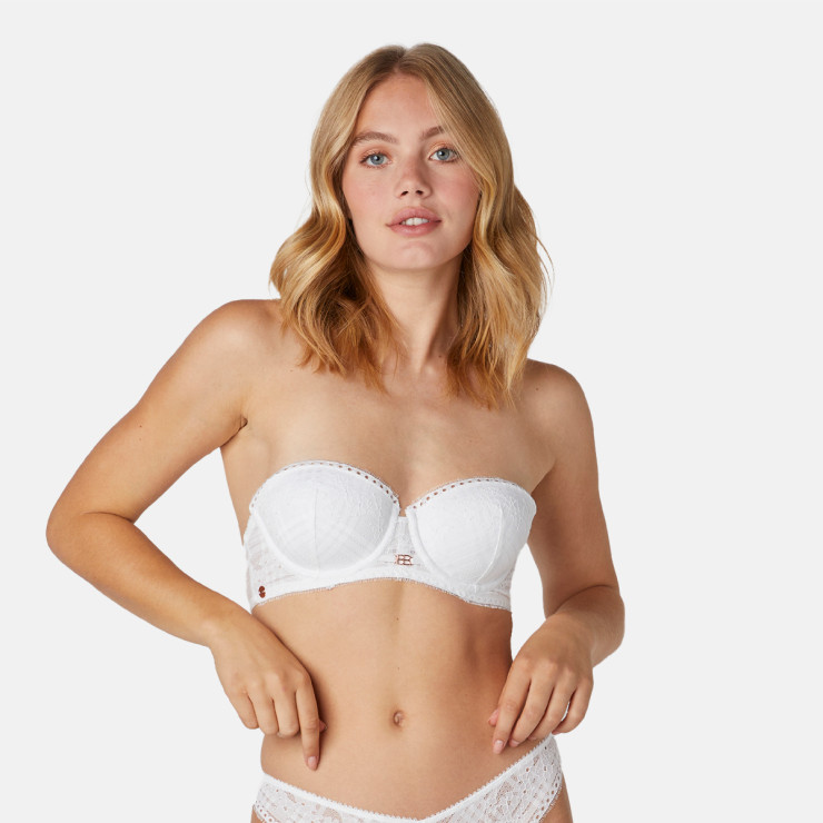 Soutien-gorge coques moulées blanc Flamenco