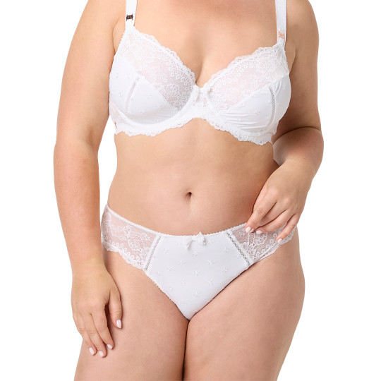 Culotte grande taille blanche Louange