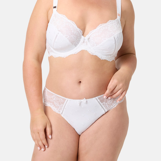 Culotte grande taille blanche Louange