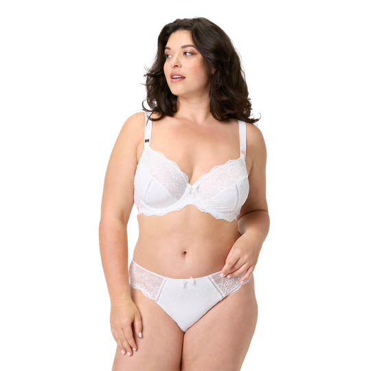 Soutien-gorge armatures grand maintien blanc Louange