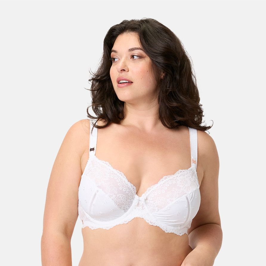 Soutien-gorge armatures grand maintien blanc Louange