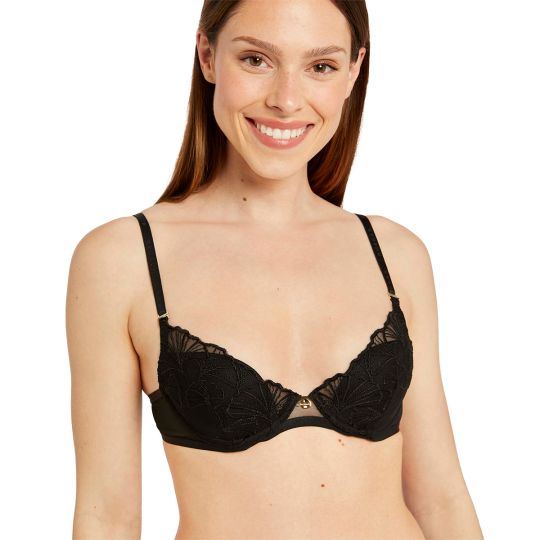 Soutien-gorge ampliforme coque moulée noir Maud