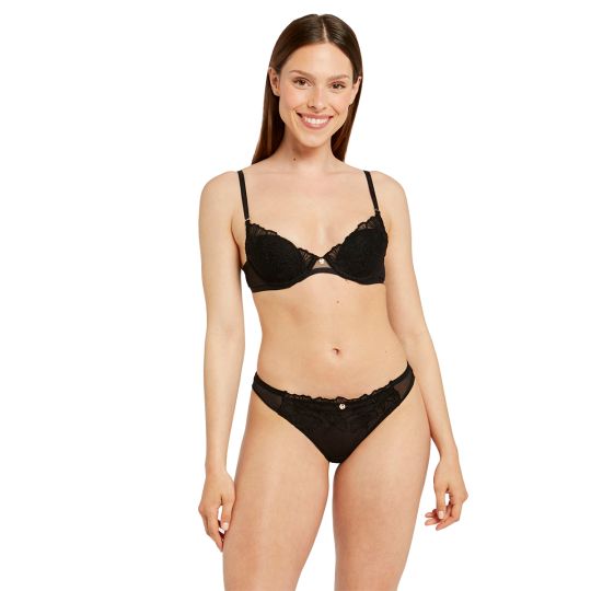 Soutien-gorge ampliforme coque moulée noir Maud
