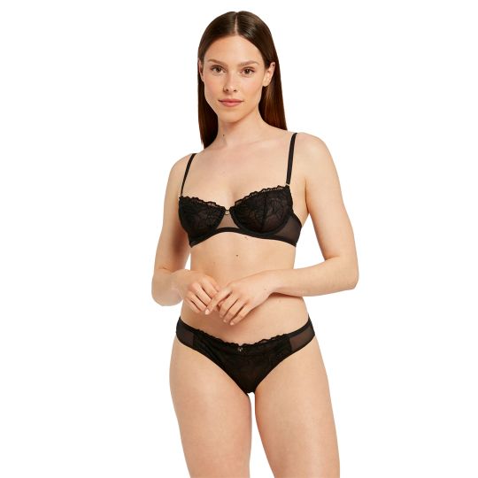Soutien-gorge armature noir Maud