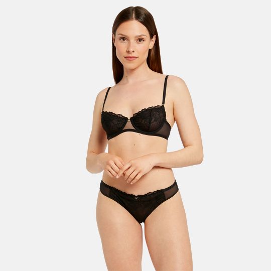 Soutien-gorge armature noir Maud
