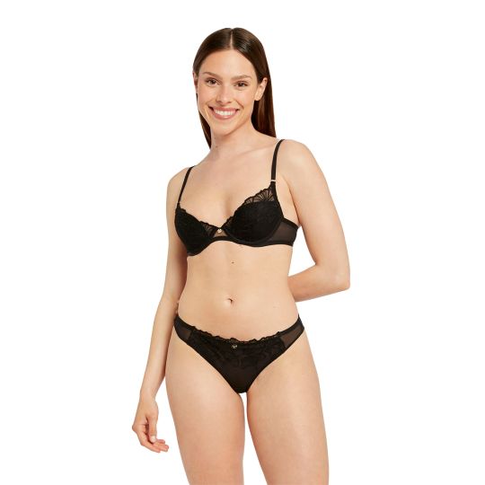 Tanga noir Maud