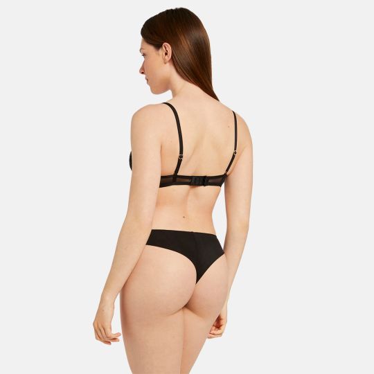 Tanga noir Maud