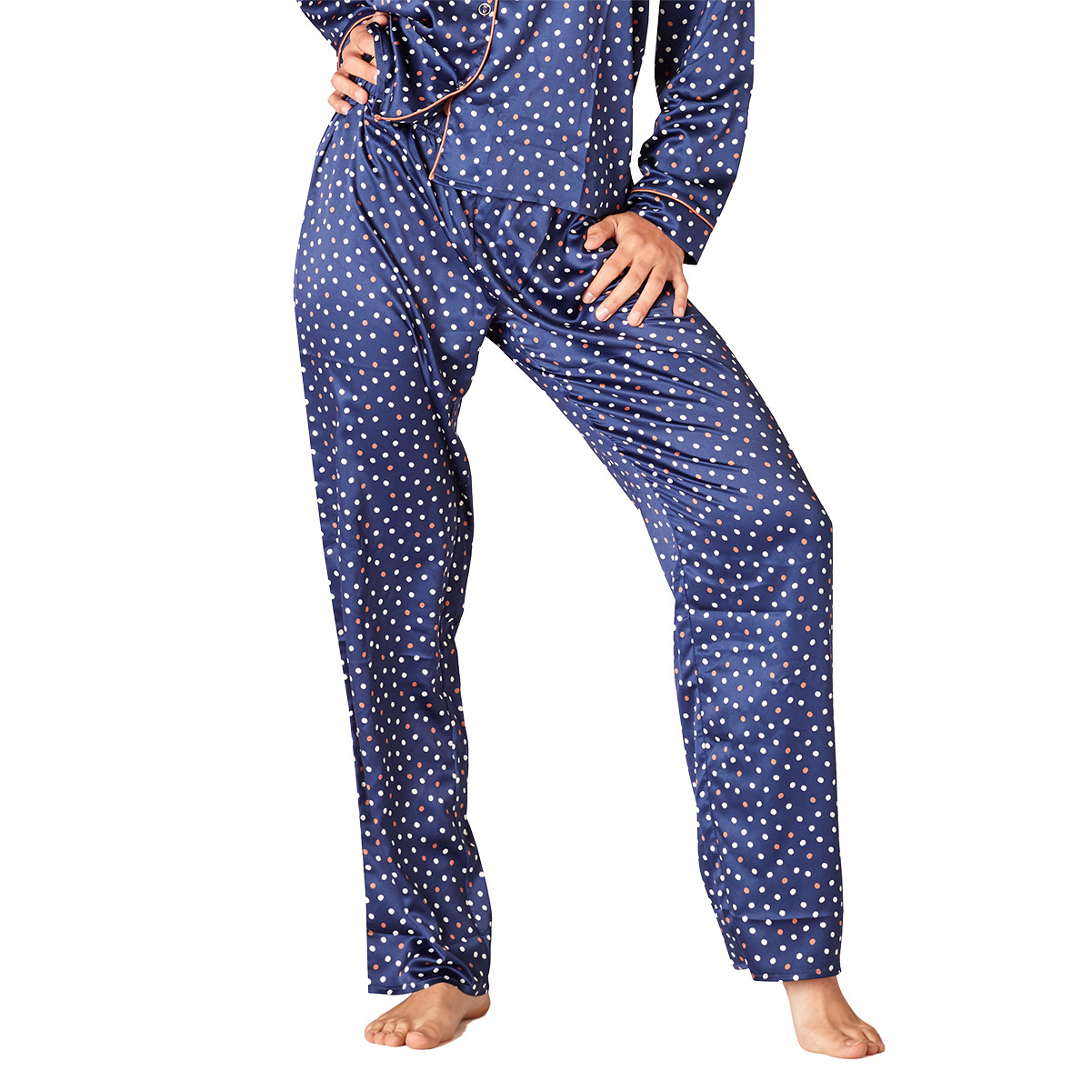 Pomm'Poire Pantalon de pyjama bleu Brooklyn