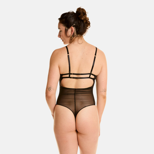 Body tanga noir/bleu Alcove