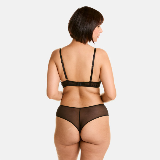 Soutien-gorge ampliforme noir/bleu Alcove