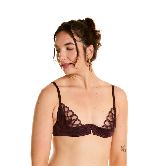 Soutien-gorge corbeille bordeaux Anthologie
