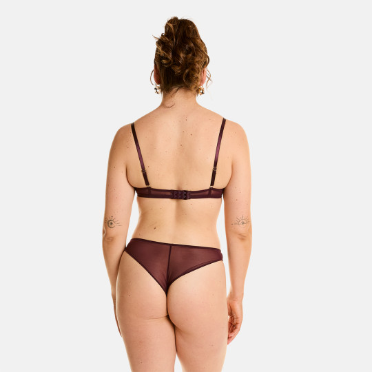 Soutien-gorge corbeille bordeaux Anthologie