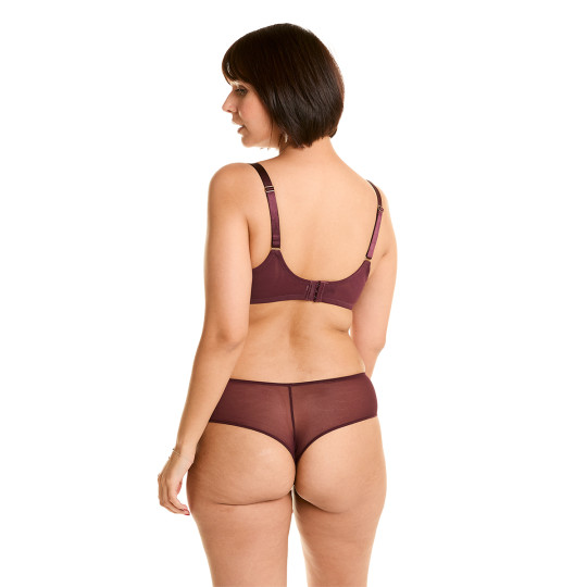 Soutien-gorge à armatures grand maintien bordeaux Anthologie