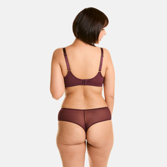 Soutien-gorge à armatures grand maintien bordeaux Anthologie