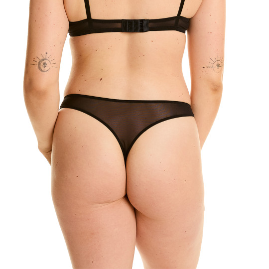 String noir Cuir