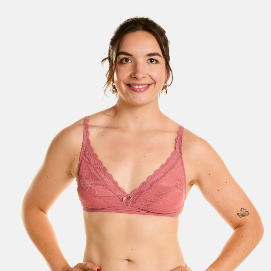 Soutien-gorge sans armatures terracotta Danseuse