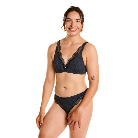 Soutien-gorge ampliforme souple gris Desordre