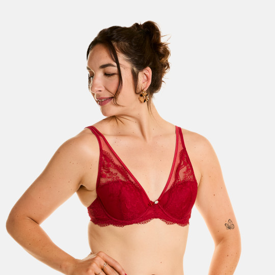 Soutien-gorge ampliforme rouge Desordre