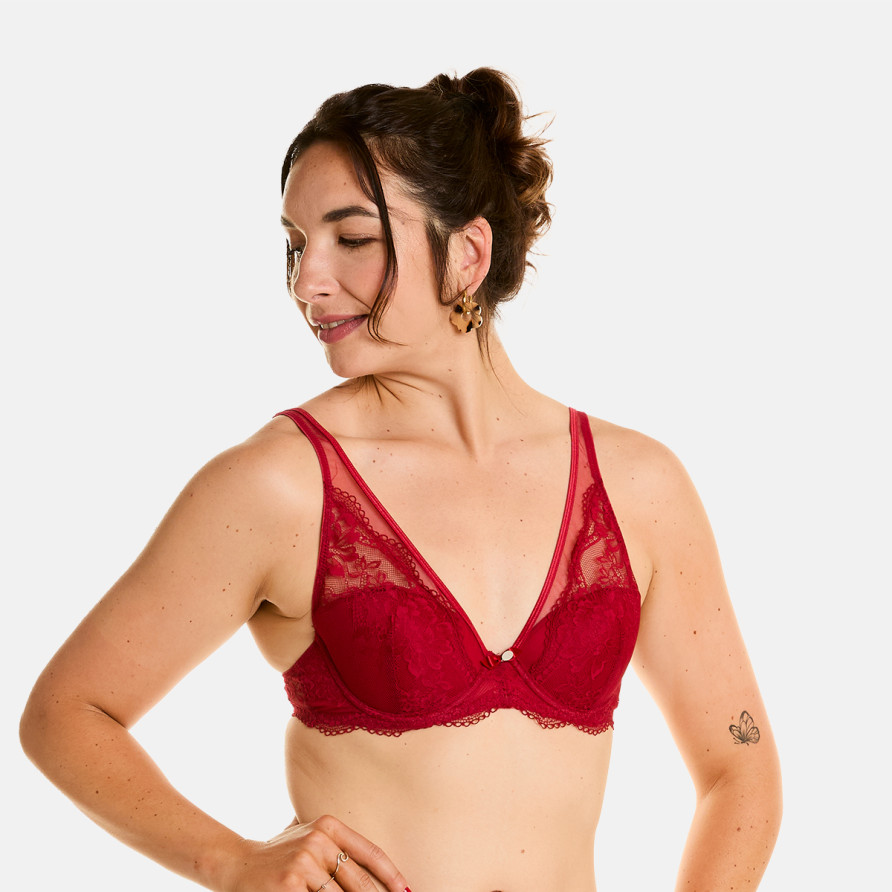 Soutien-gorge ampliforme rouge Desordre
