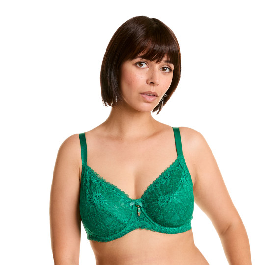 Soutien-gorge à armatures grand maintien vert Eclat