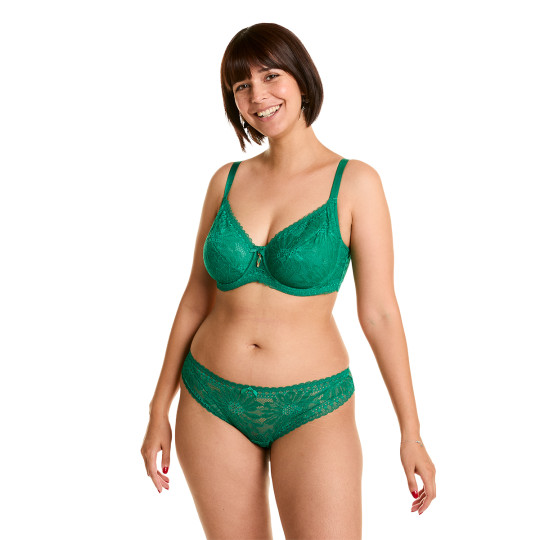 Soutien-gorge à armatures grand maintien vert Eclat