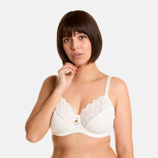 Soutien-gorge à armatures grand maintien ivoire Edito