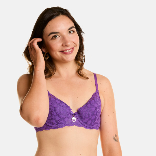 Soutien-gorge ampliforme violet Edito
