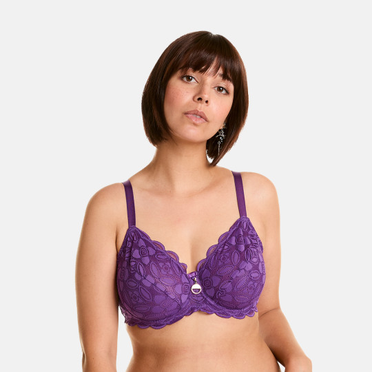 Soutien-gorge à armatures grand maintien violet Edito