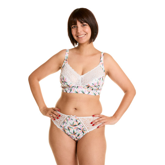 Culotte blanc imprimé Ella