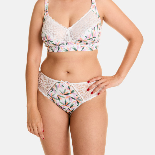 Culotte blanc imprimé Ella