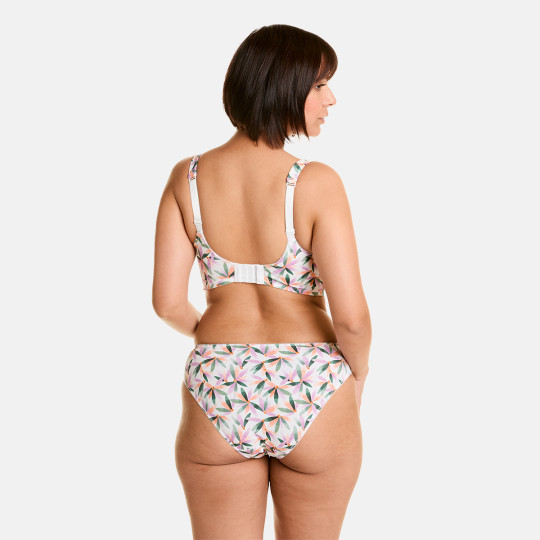 Soutien-gorge sans armatures grand maintien blanc imprimé Ella