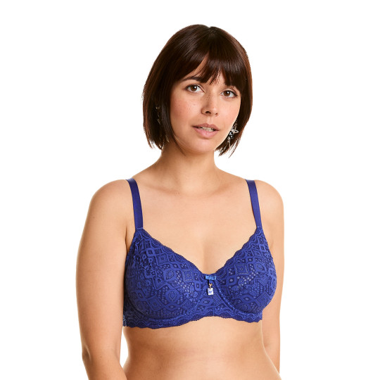 Soutien-gorge à armatures grand maintien bleu Eternelle