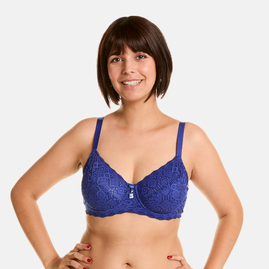 Soutien-gorge à armatures grand maintien bleu Eternelle