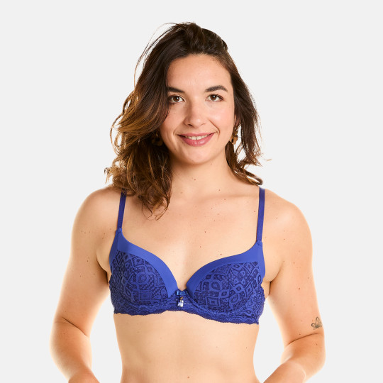 Soutien-gorge ampliforme bleu Eternelle