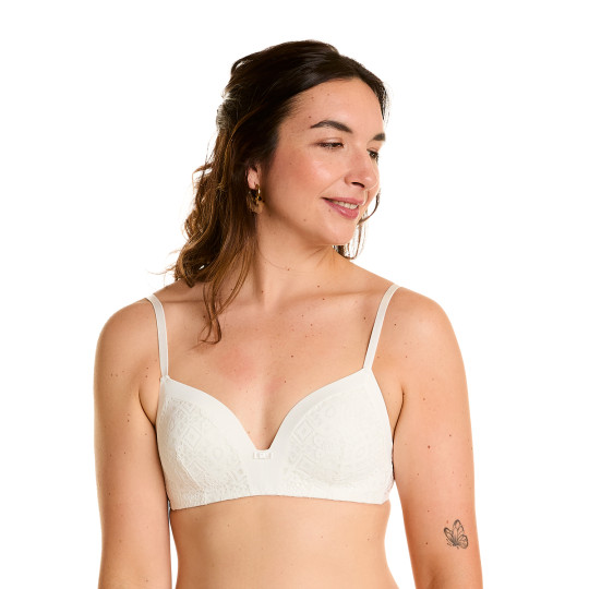 Soutien-gorge ampliforme souple ivoire Eternelle