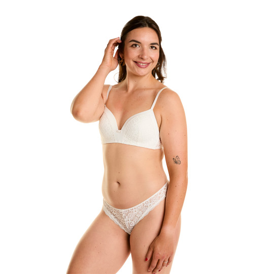 Soutien-gorge ampliforme souple ivoire Eternelle